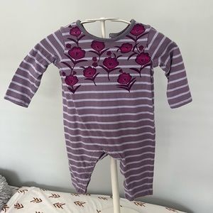 4/$20 Tea Striped Floral Romper